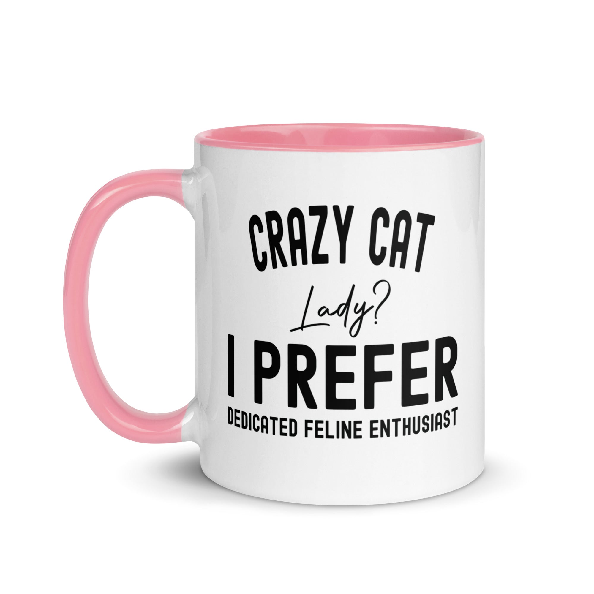 Mug with Color Inside | Crazy Cat Lady