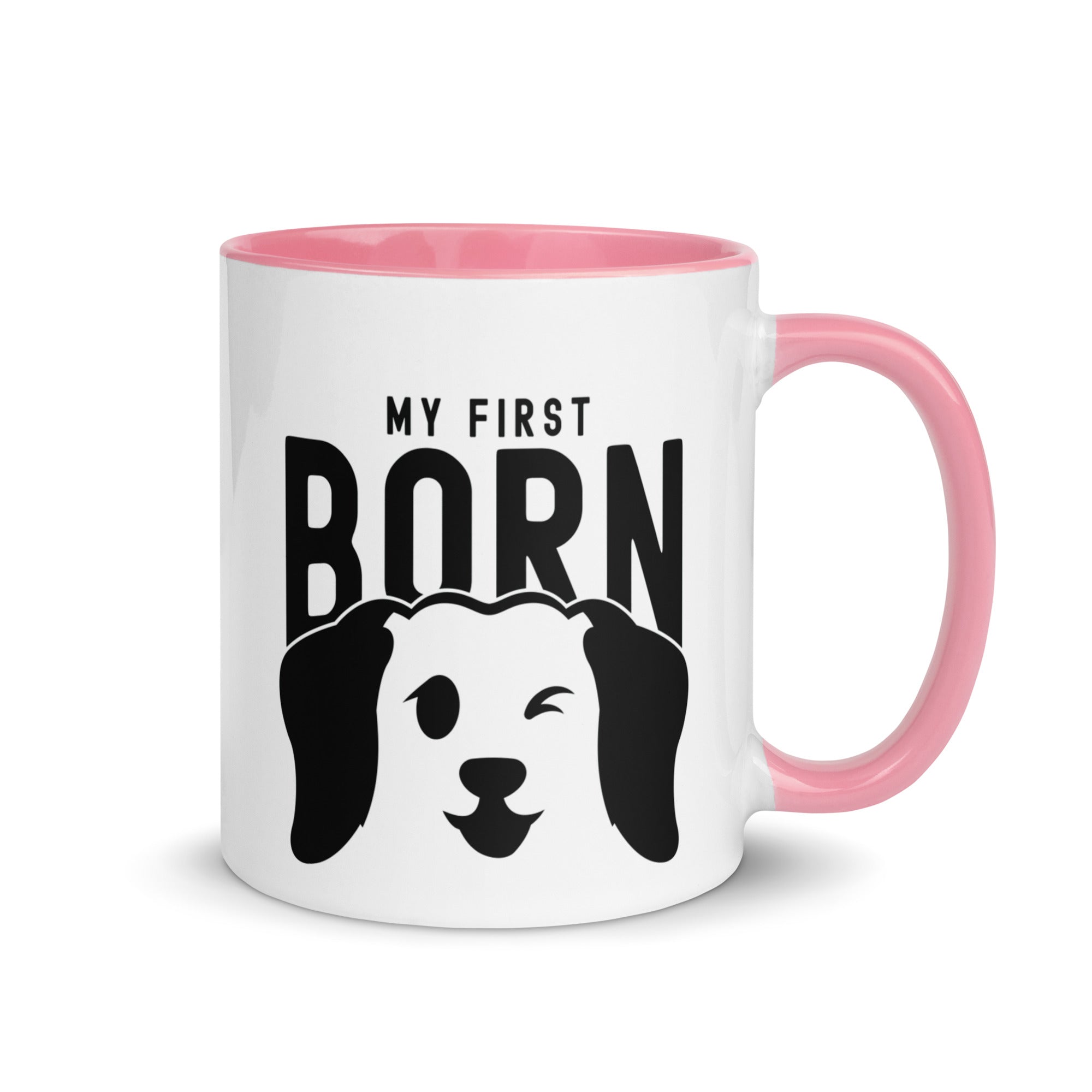 Mug with Color Inside | My First Born (dog)