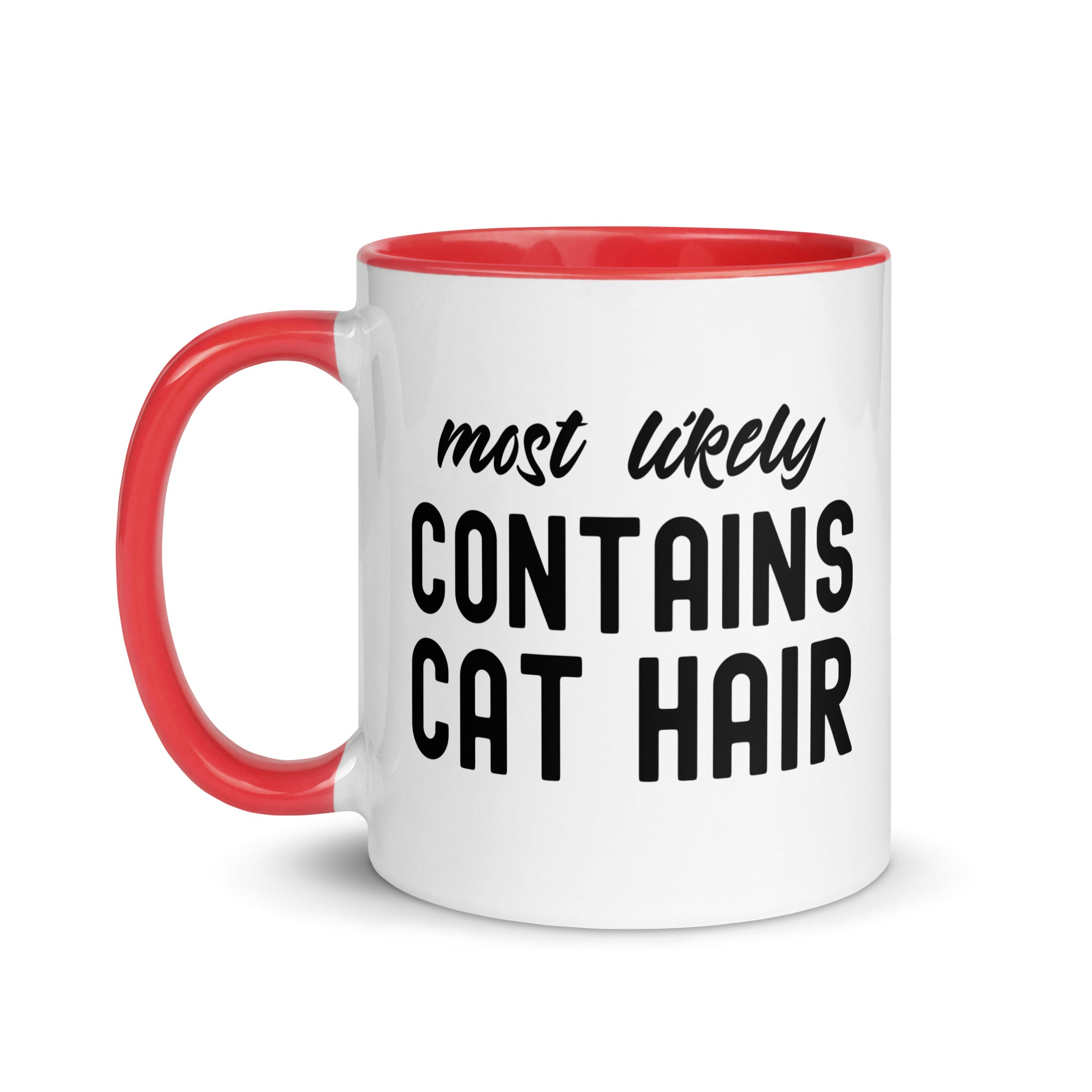 Mug with Color Inside | Most Likely Contains Cat Hair