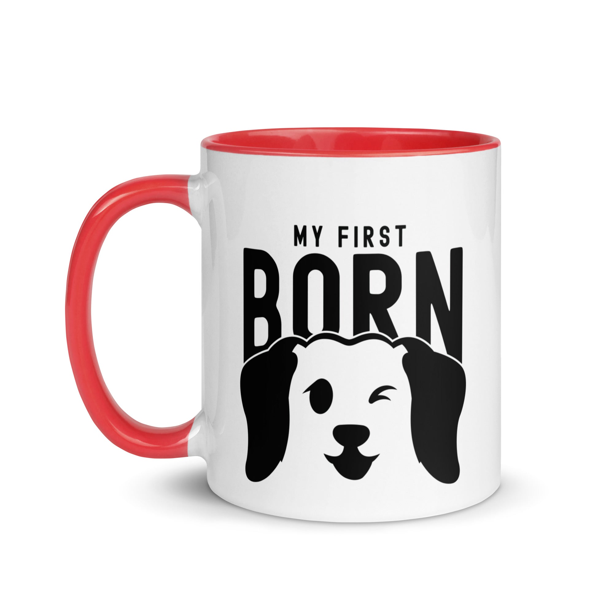 Mug with Color Inside | My First Born (dog)