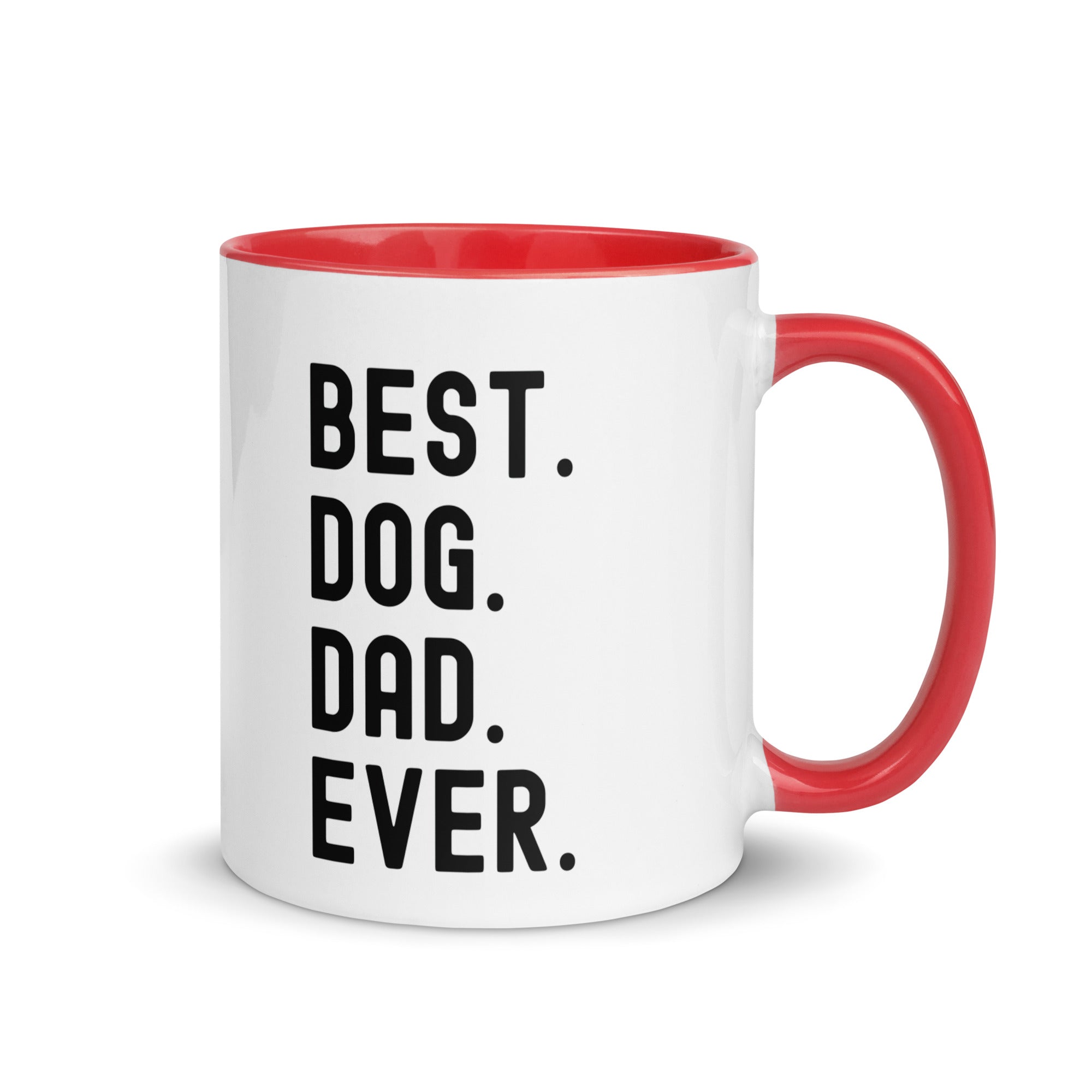 Mug with Color Inside | BEST DOG DAD EVER
