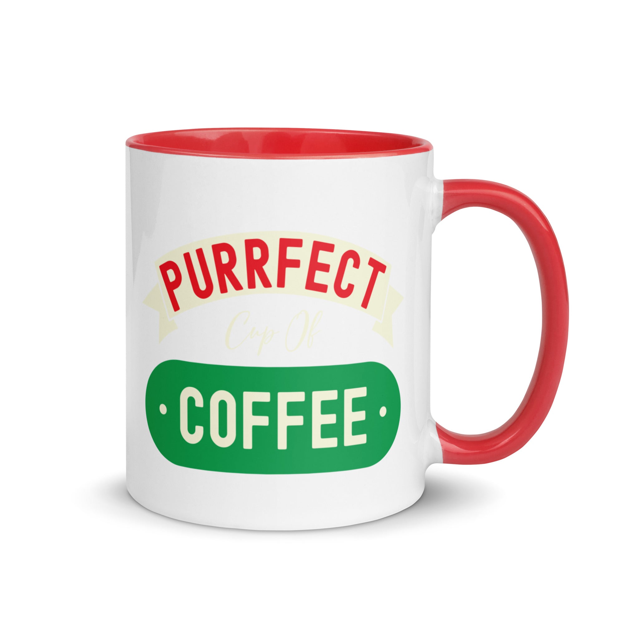 Mug with Color Inside | Purrfect cup of coffee