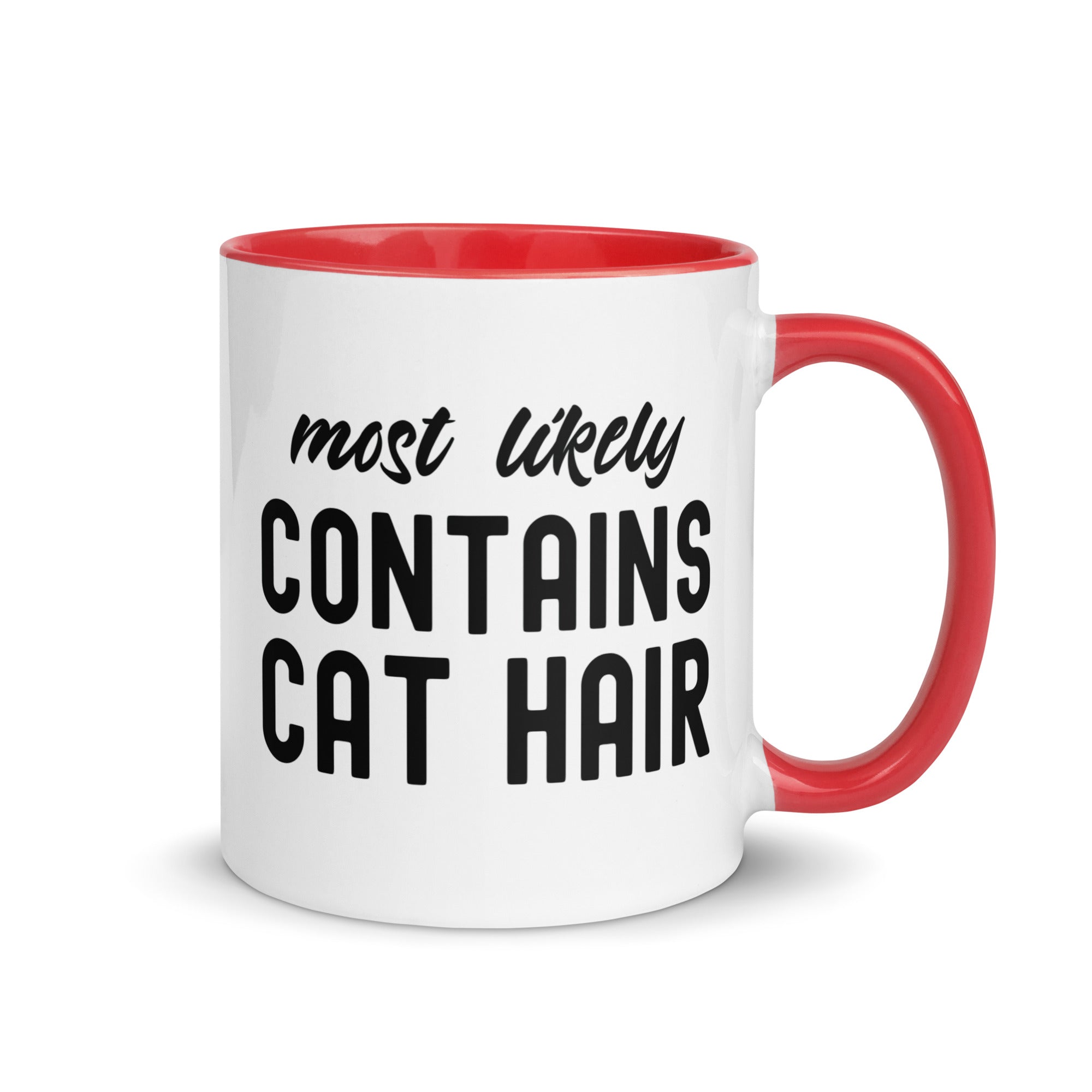 Mug with Color Inside | Most Likely Contains Cat Hair