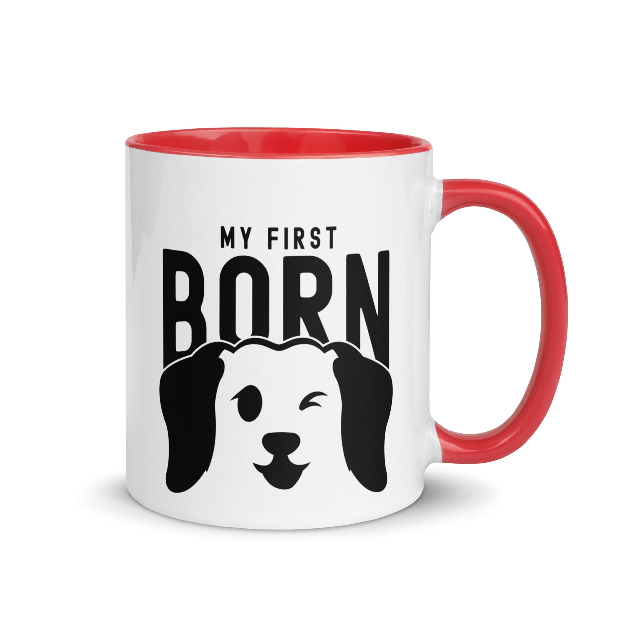 Mug with Color Inside | My First Born (dog)