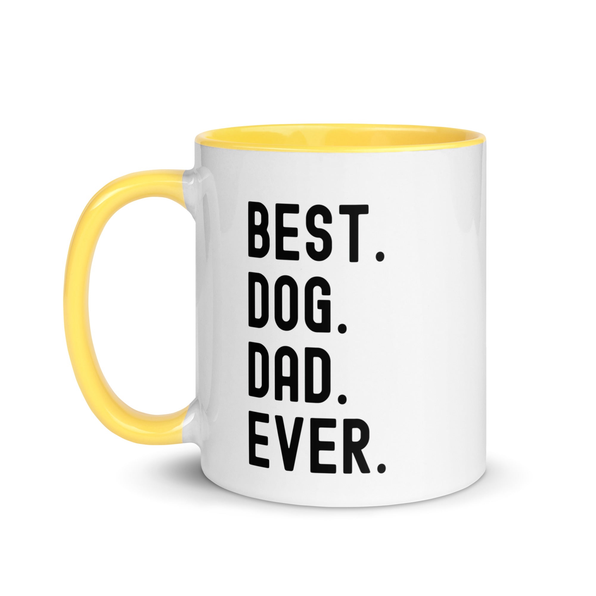 Mug with Color Inside | BEST DOG DAD EVER