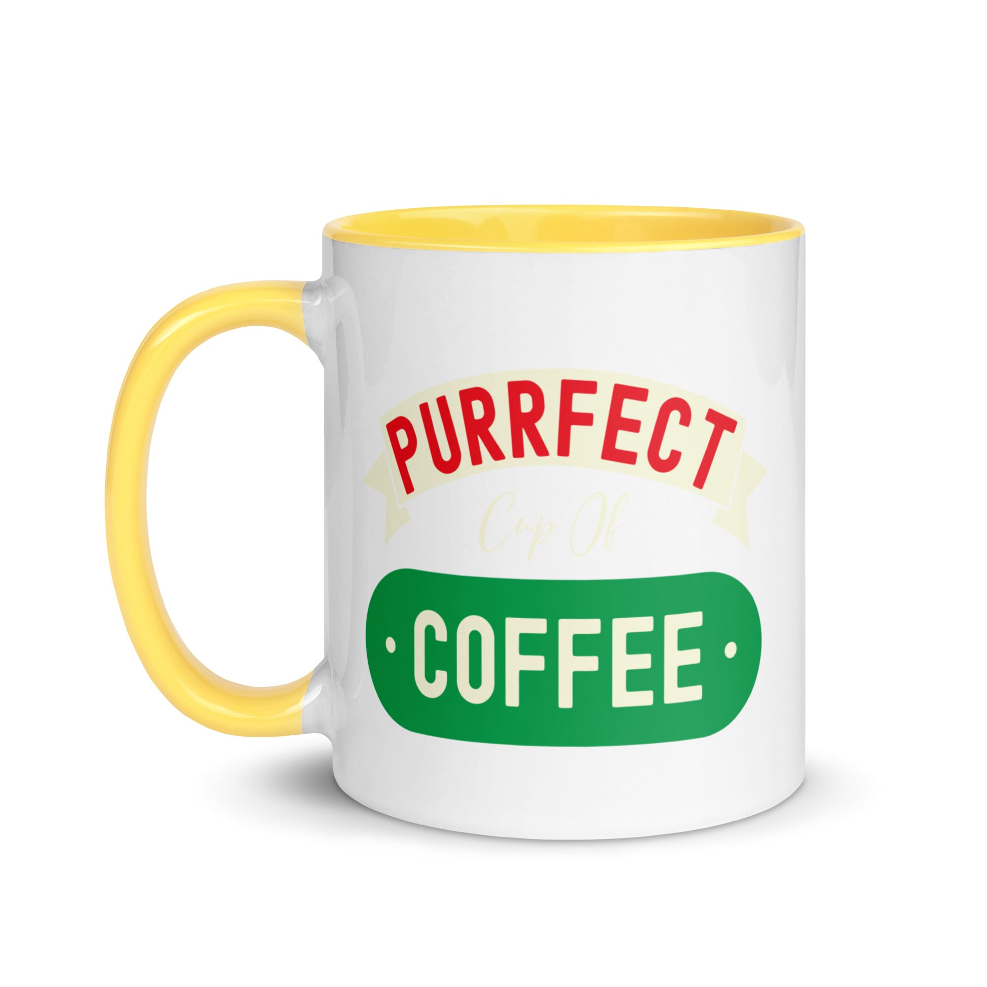 Mug with Color Inside | Purrfect cup of coffee