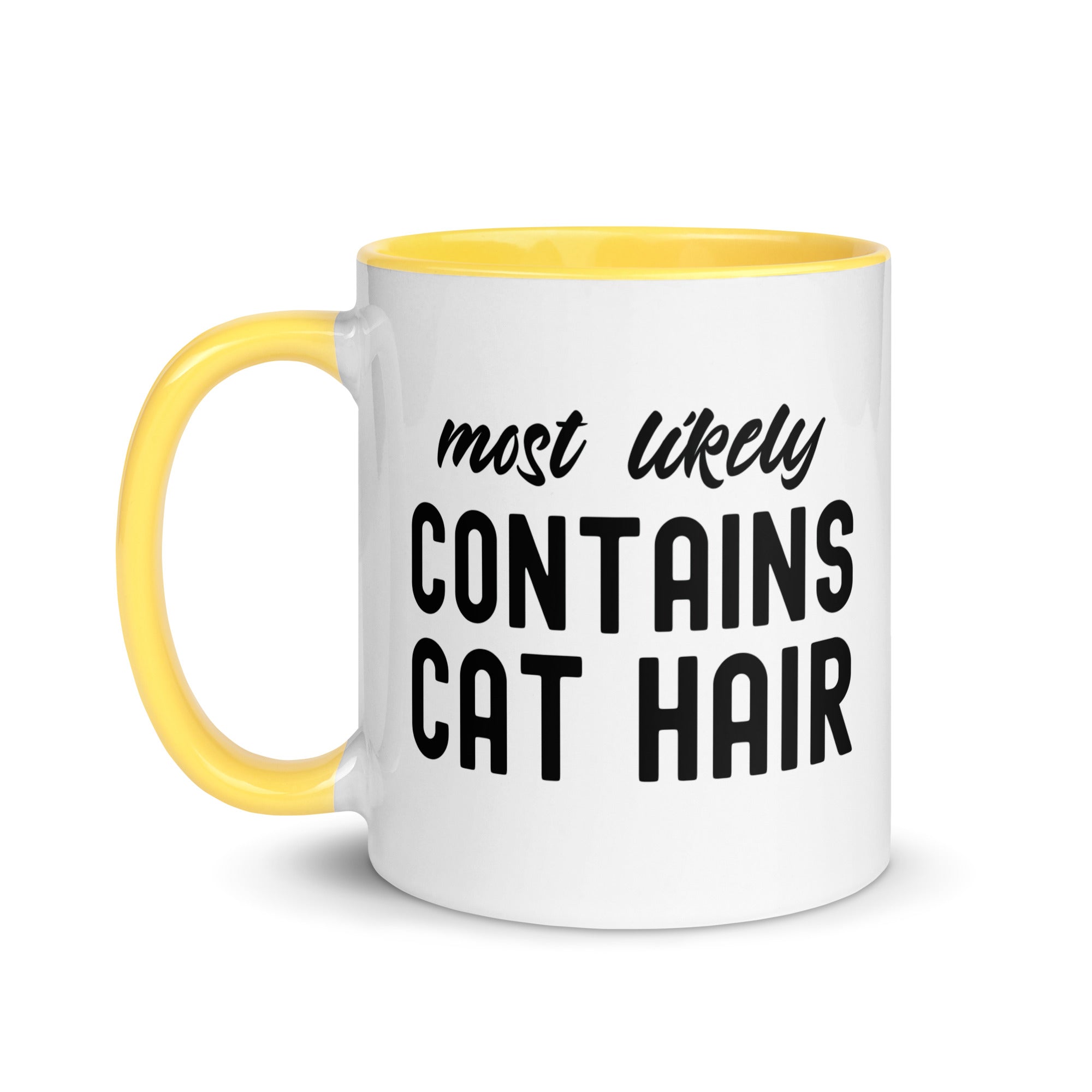 Mug with Color Inside | Most Likely Contains Cat Hair
