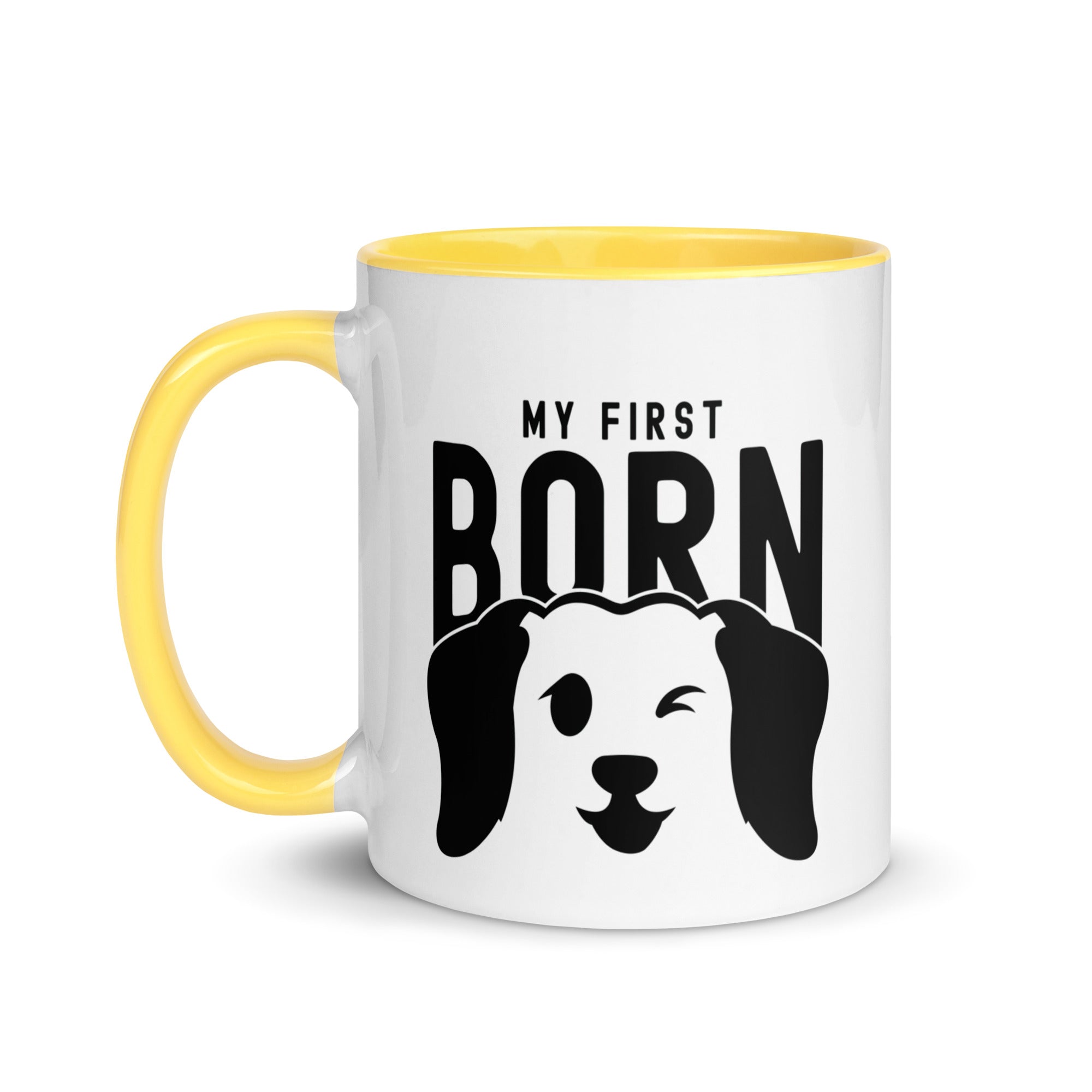 Mug with Color Inside | My First Born (dog)