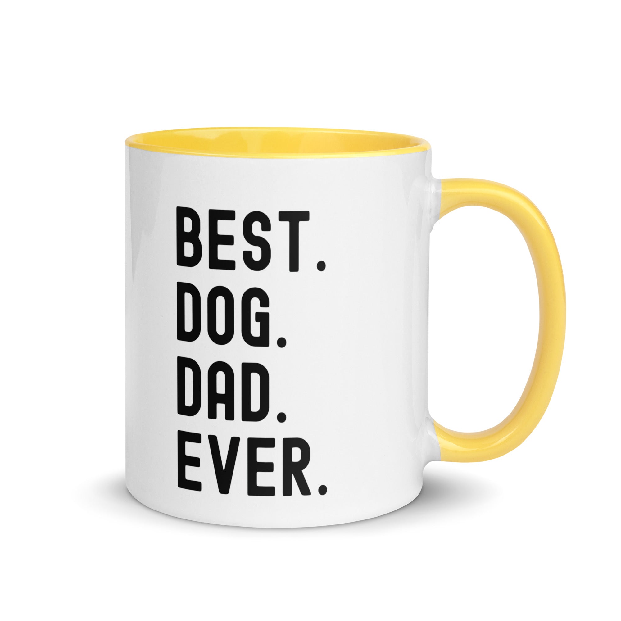 Mug with Color Inside | BEST DOG DAD EVER