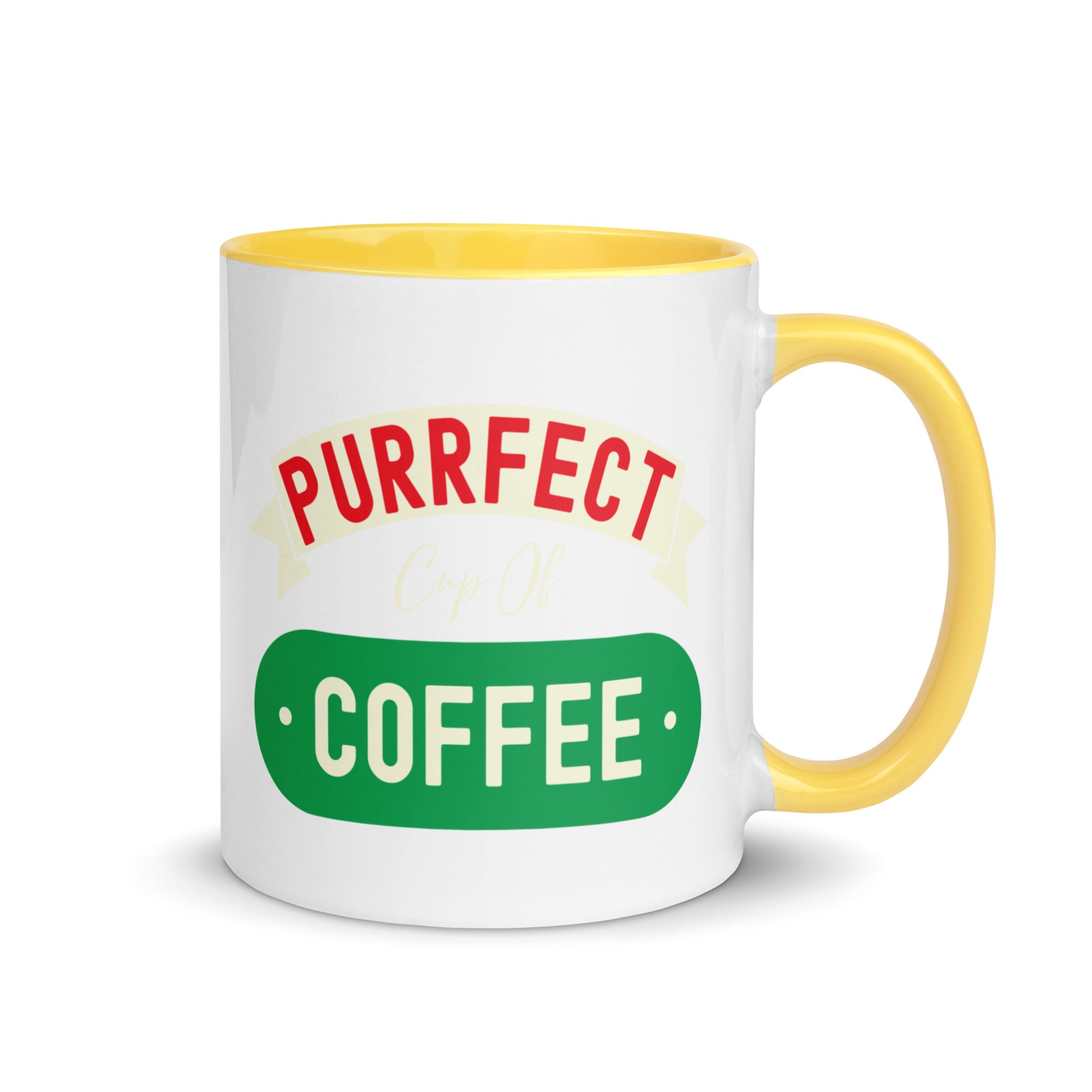 Mug with Color Inside | Purrfect cup of coffee