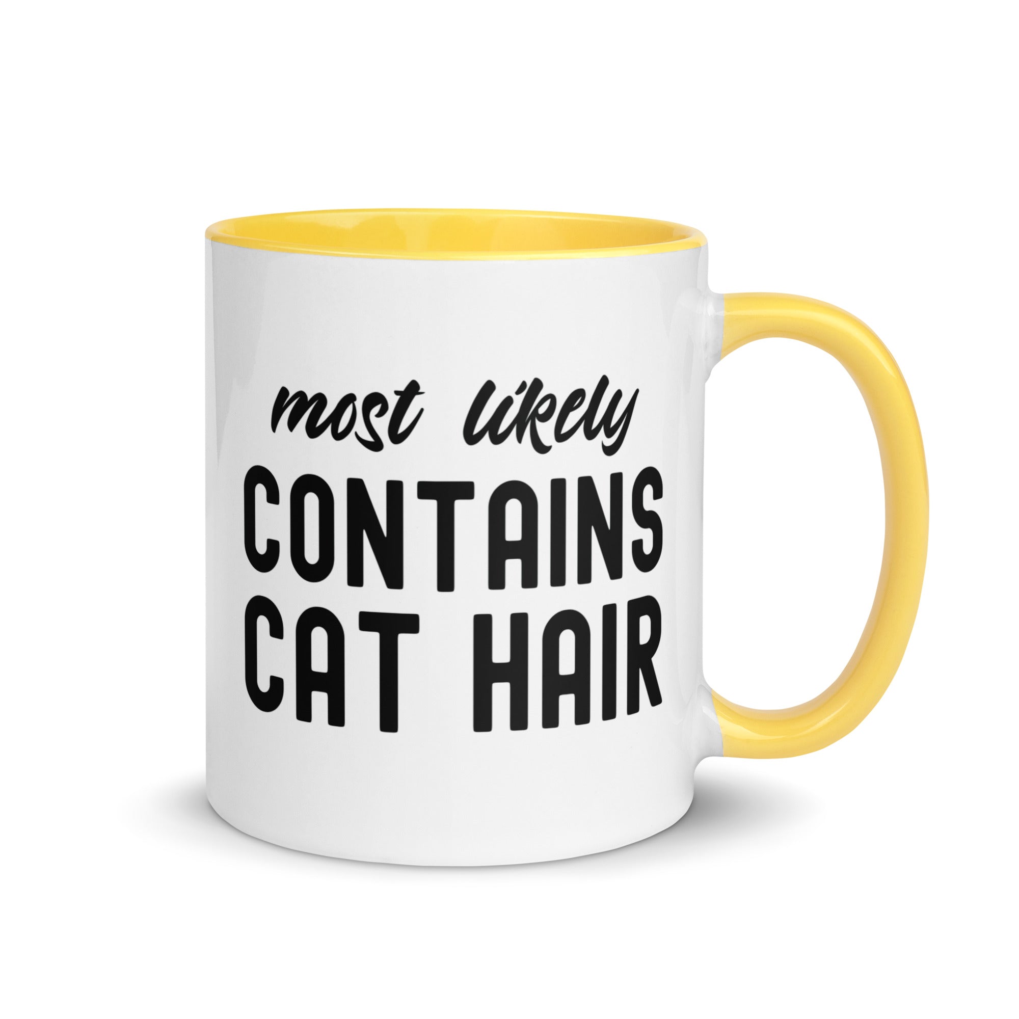 Mug with Color Inside | Most Likely Contains Cat Hair