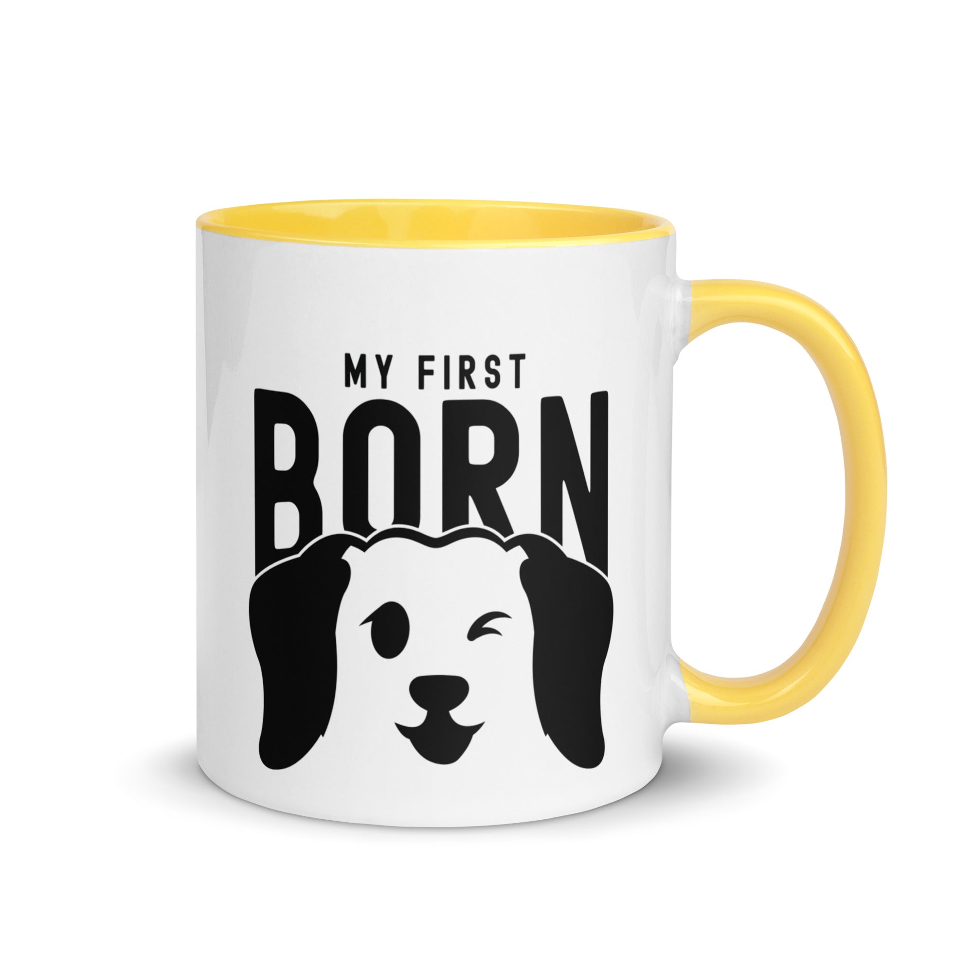 Mug with Color Inside | My First Born (dog)