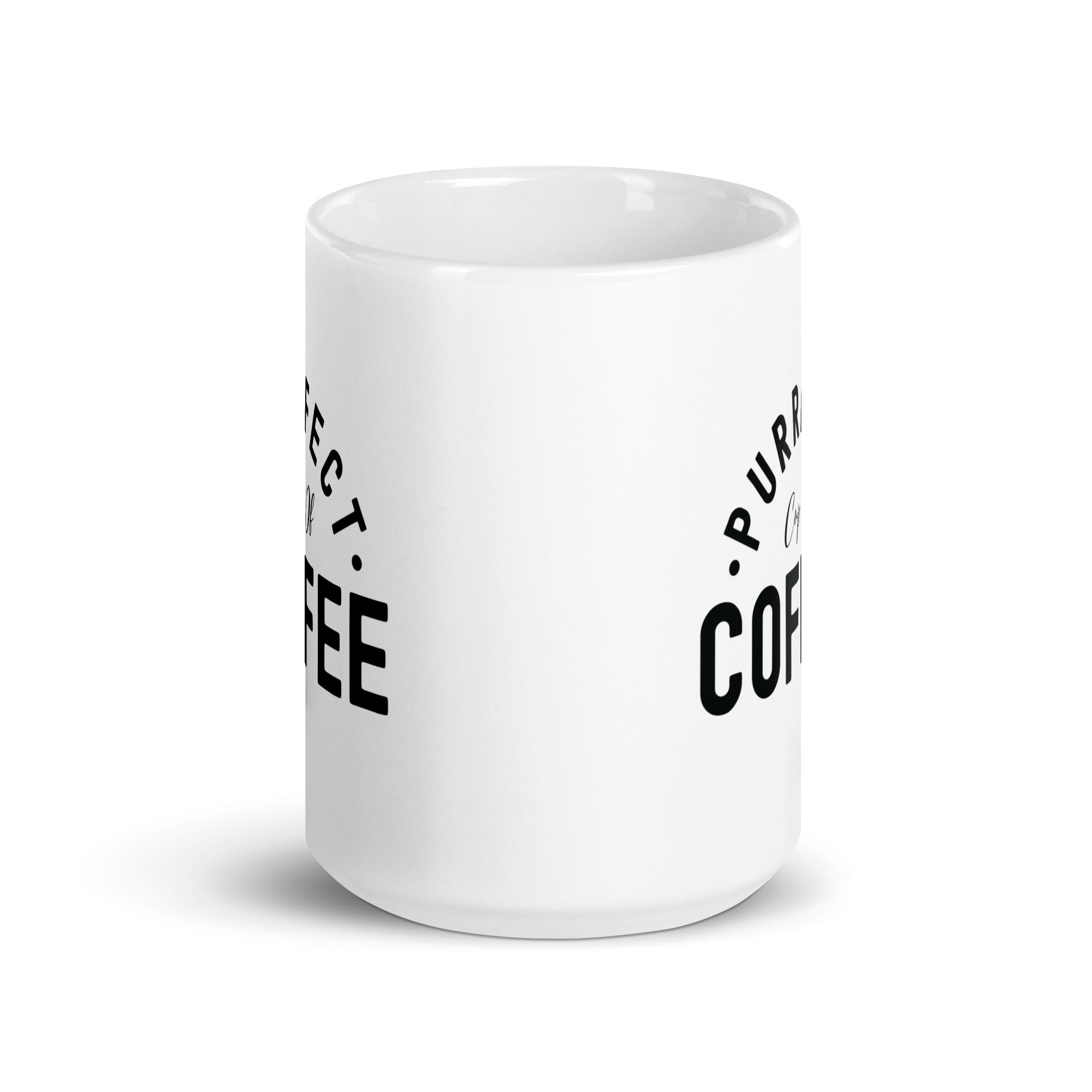 White glossy mug | Purrfect cup of coffee