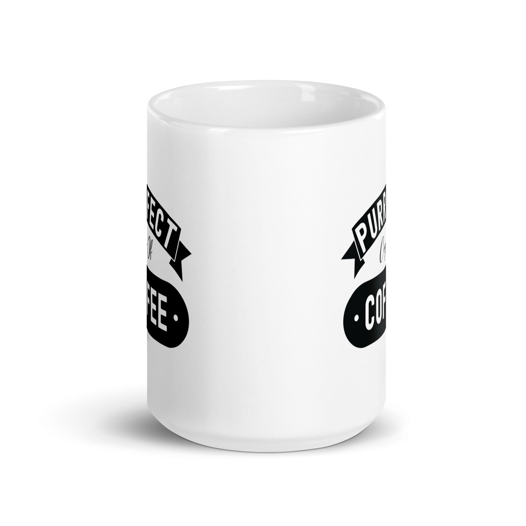 White glossy mug | Purrfect cup of coffee
